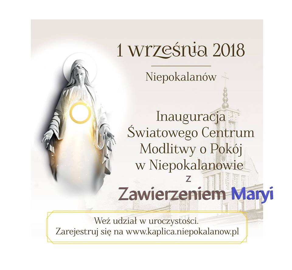 Inauguracja Światowego Centrum Modlitwy o Pokój