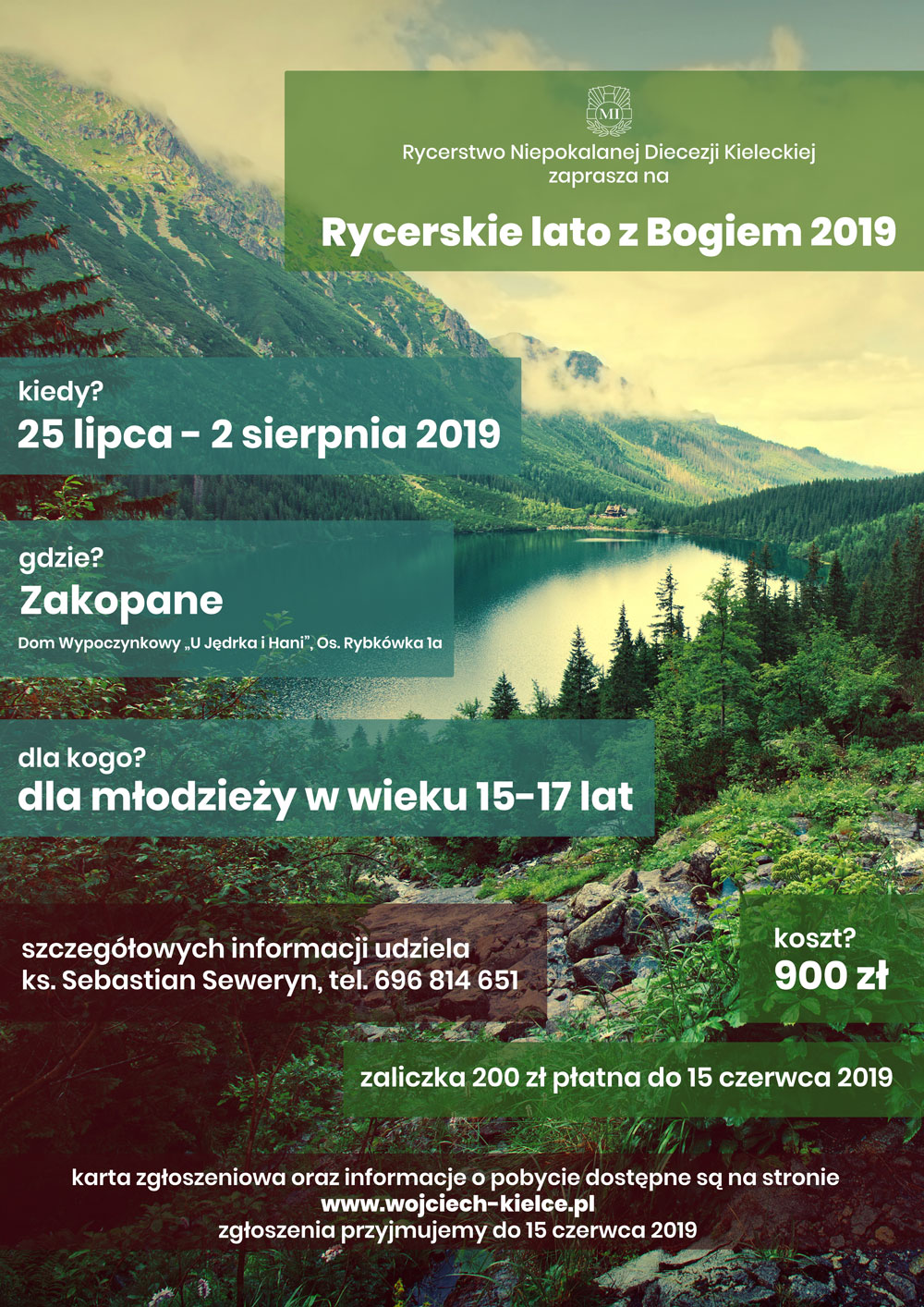 Rekolekcje dla młodzieży w Zakopanem