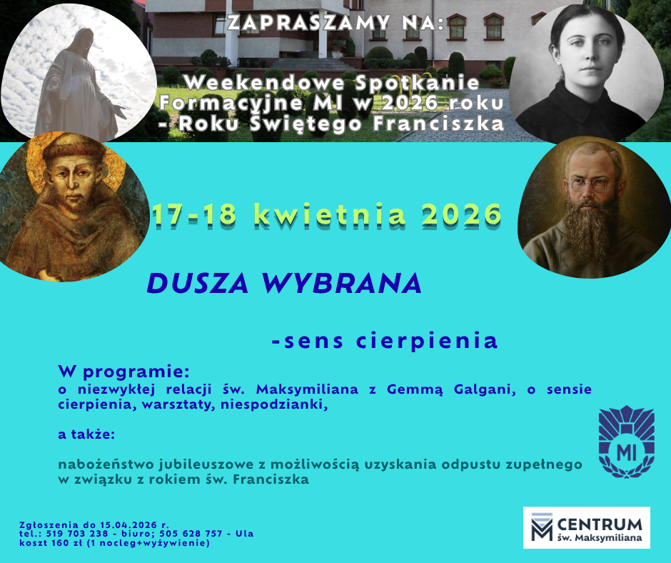 Weekendowe Spotkanie Formacyjne MI - 17-18 kwietnia