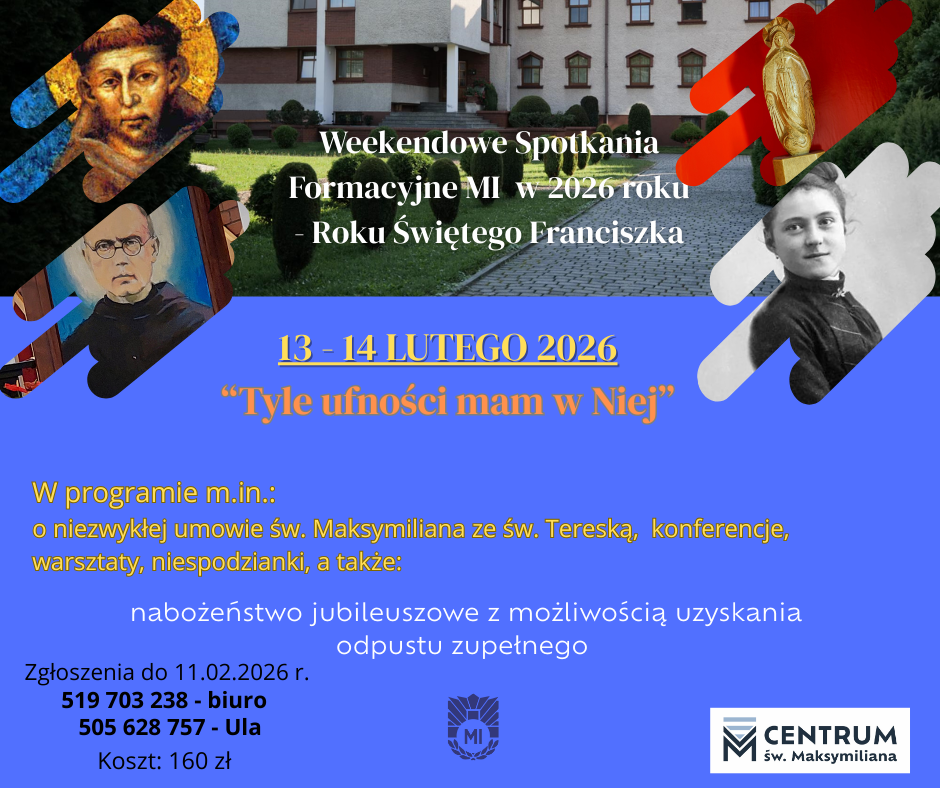 Weekendowe Spotkanie Formacyjne MI - zaproszenie 