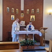 Pielgrzymka parafii Podwyższenia Krzyża Świętego w Starej Wsi do Centrum św. Maksymiliana w Harmężach – 29 listopada 2025